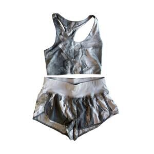 Zella matching workout set shorts + top